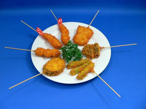 Kushi Katsu (Deep Fried Seafood, Meat & Vegetable Skewers) Replica