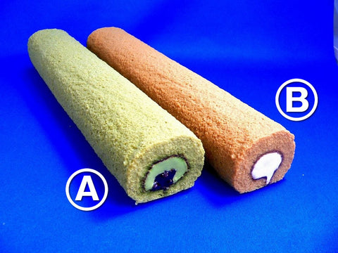 Matcha & Azuki Bean Roll Cake Replica