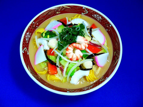 Seafood Champon Noodle Soup Dish Replica