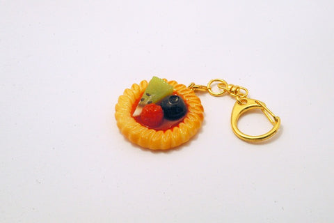 Strawberry Sauce-Filled Kiwi, Raspberry & Blueberry Cookie Keychain