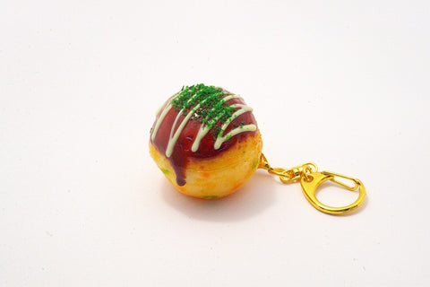 Takoyaki (Fried Octopus Ball) with Mayonnaise Keychain