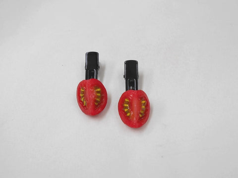 Cherry Tomato (quarter-size) Hair Clip (Pair Set)