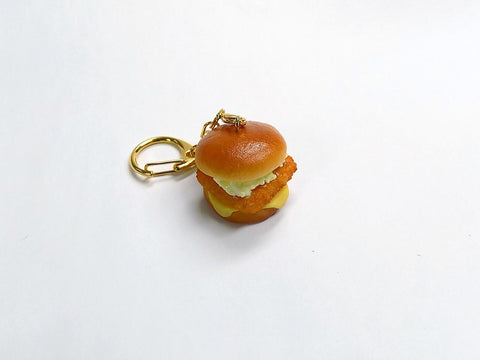 Fried Fish Burger Keychain