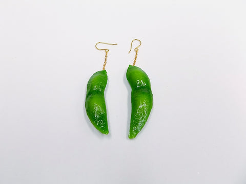Green Soybean Pierced Earrings