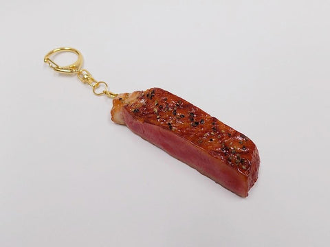 Grilled Steak (cut) Keychain