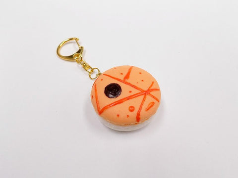 Macaron (orange papaya) Keychain