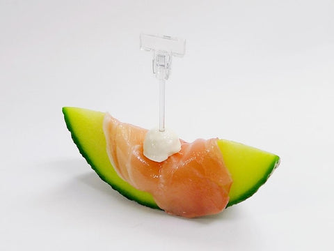 Melon with Uncured Ham Card Stand