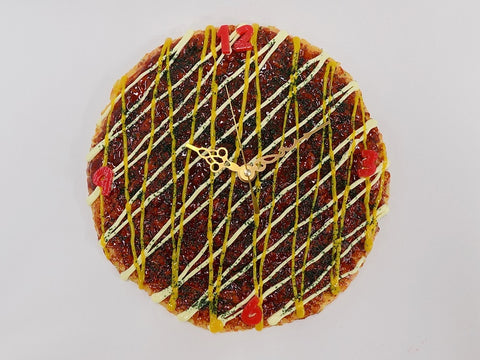 Okonomiyaki (Pancake) (large) Wall Clock