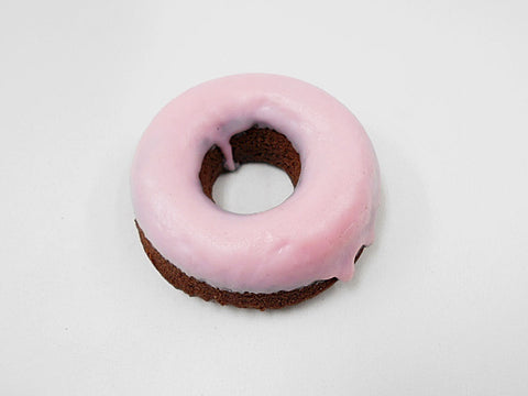 Strawberry Frosted Chocolate Doughnut Magnet