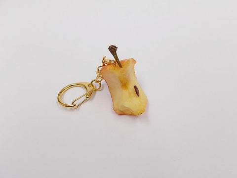 Three-Quarters Eaten Apple Keychain