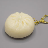 Pork-Filled Manju (Japanese-Style Bun) (small) Keychain - Fake Food Japan