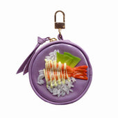 Avocado & Shrimp Rice Circular Purse Ver. 2 - Purple - Fake Food Japan