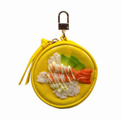 Avocado & Shrimp Rice Circular Purse Ver. 2 - Yellow - Fake Food Japan