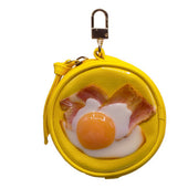 Bacon & Egg Circular Purse Ver. 2 - Yellow - Fake Food Japan