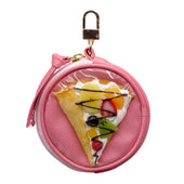 Crepe Circular Purse - Pink - Fake Food Japan