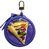 Crepe Circular Purse - Blue - Fake Food Japan