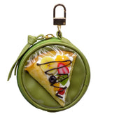 Crepe Circular Purse - Green - Fake Food Japan