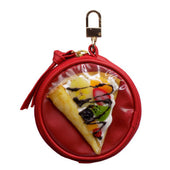 Crepe Circular Purse - Red - Fake Food Japan