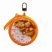 Curry Rice Circular Purse Ver. 2 - Orange - Fake Food Japan