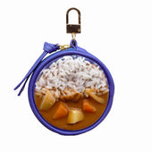 Curry Rice Circular Purse Ver. 2 - Blue - Fake Food Japan
