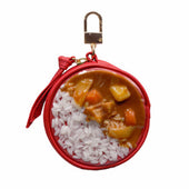 Curry Rice Circular Purse Ver. 2 - Red - Fake Food Japan