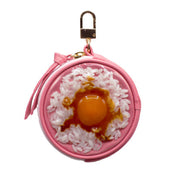 Egg & Rice Circular Purse Ver. 2 - Pink - Fake Food Japan