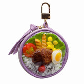 Hamburger Bento Circular Purse - Purple - Fake Food Japan