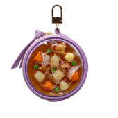Nikujaga (Beef & Potato Stew) Circular Purse Ver. 2 - Purple - Fake Food Japan