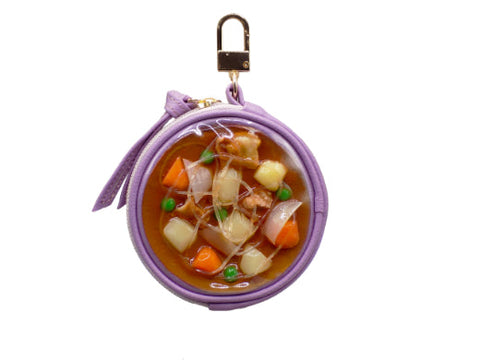 Nikujaga (Beef & Potato Stew) Circular Purse Ver. 2 - Purple