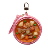 Nikujaga (Beef & Potato Stew) Circular Purse Ver. 2 - Pink - Fake Food Japan