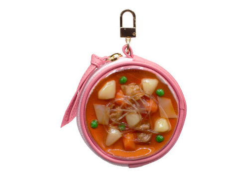 Nikujaga (Beef & Potato Stew) Circular Purse Ver. 2 - Pink