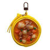 Nikujaga (Beef & Potato Stew) Circular Purse Ver. 2 - Yellow - Fake Food Japan