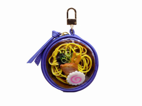 Shoyu (Soy Sauce) Ramen Circular Purse - Blue