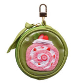 Strawberry Roll Cake Circular Purse Ver. 2 - Green - Fake Food Japan