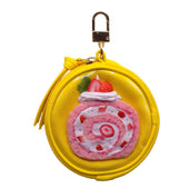 Strawberry Roll Cake Circular Purse Ver. 2 - Yellow - Fake Food Japan