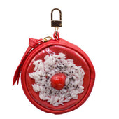 Umeboshi (Pickled Plum) Rice Circular Purse Ver. 2 - Red - Fake Food Japan
