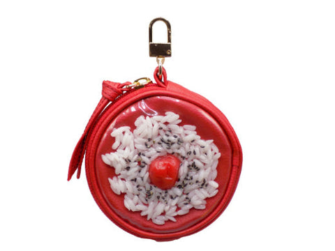 Umeboshi (Pickled Plum) Rice Circular Purse Ver. 2 - Red