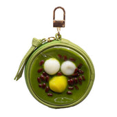 Zenzai Matcha (Sweet Red Bean & Green Tea Soup) Circular Purse Ver. 2 - Green - Fake Food Japan
