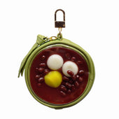Zenzai (Sweet Red Bean Soup) Circular Purse Ver. 2 - Green - Fake Food Japan