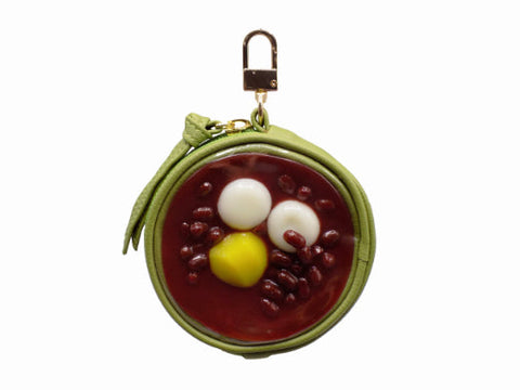 Zenzai (Sweet Red Bean Soup) Circular Purse Ver. 2 - Green