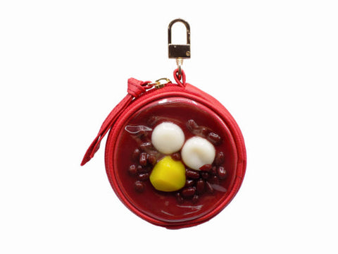 Zenzai (Sweet Red Bean Soup) Circular Purse Ver. 2 - Red