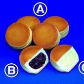 Azuki Bean & Custard Creme Filled Cakes Replica - Fake Food Japan