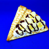 Banana Crepe Topped With Chocolate Sauce & Whipped Cream Replica - Fake Food Japan
