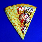 Custard Crepe Topped With Ice Cream, Strawberry Sauce, Blueberry Sauce & Whipped Cream Replica - Fake Food Japan