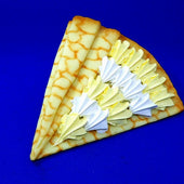 Custard Crepe Topped With Whipped Cream Replica - Fake Food Japan