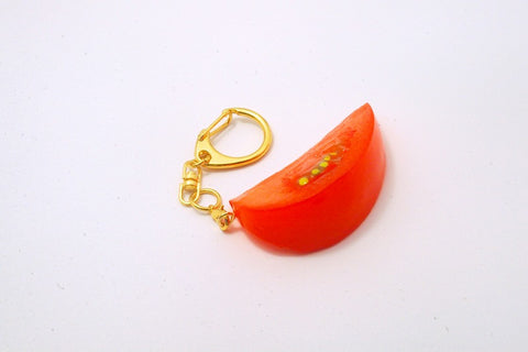 Cut Tomato Keychain