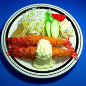 Deep Fried Shrimp with Tartar Sauce Replica - Fake Food Japan