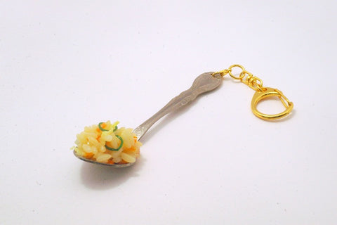 Fried Rice on Spoon (small) Keychain