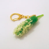 Green Pepper Tempura Keychain - Fake Food Japan