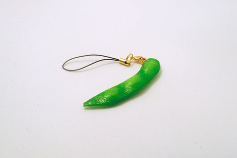 Green Soybean Cell Phone Charm/Zipper Pull